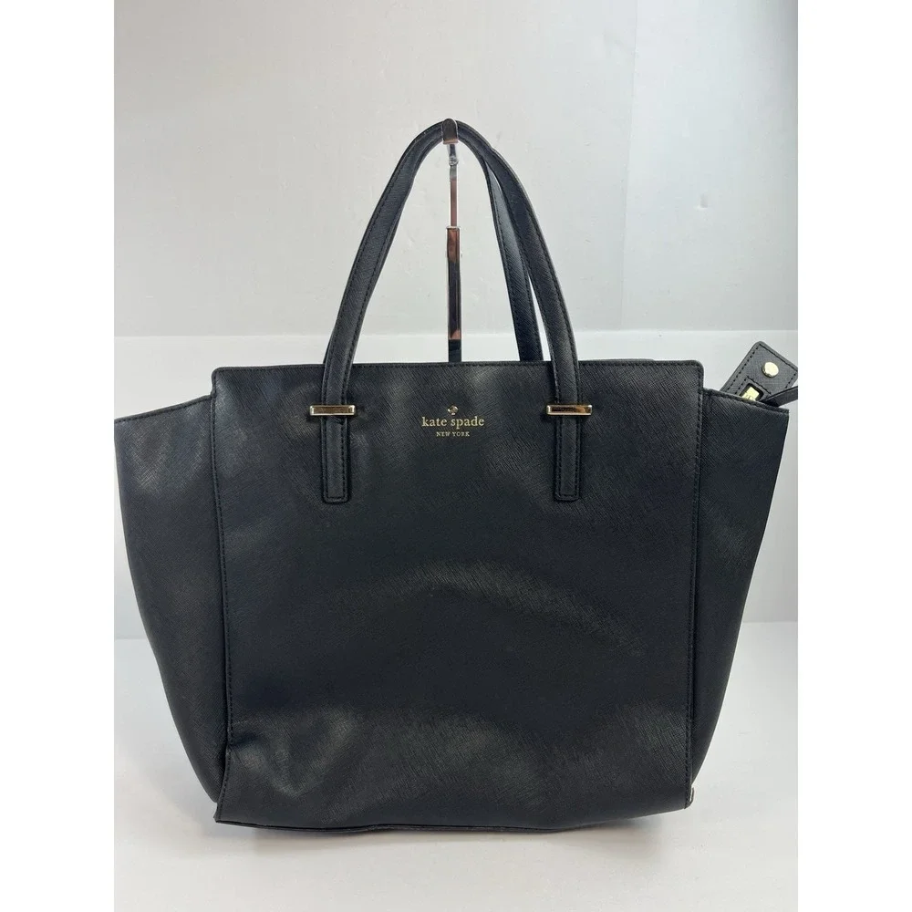Kate Spade Hayden Tote Bag Black Leather - No Strap